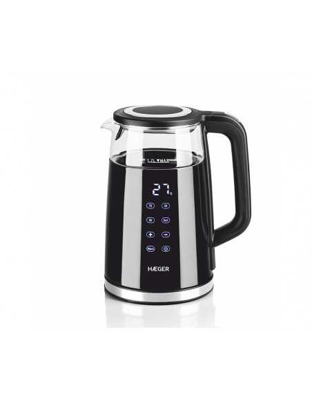 Jarro Elétrico Digital HAEGER Digiglass - 1.7L, 2200W